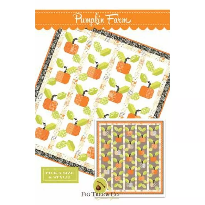 Pumpkin Farm Quiltpattern only FTQ1751 by Fig Tree Quilts