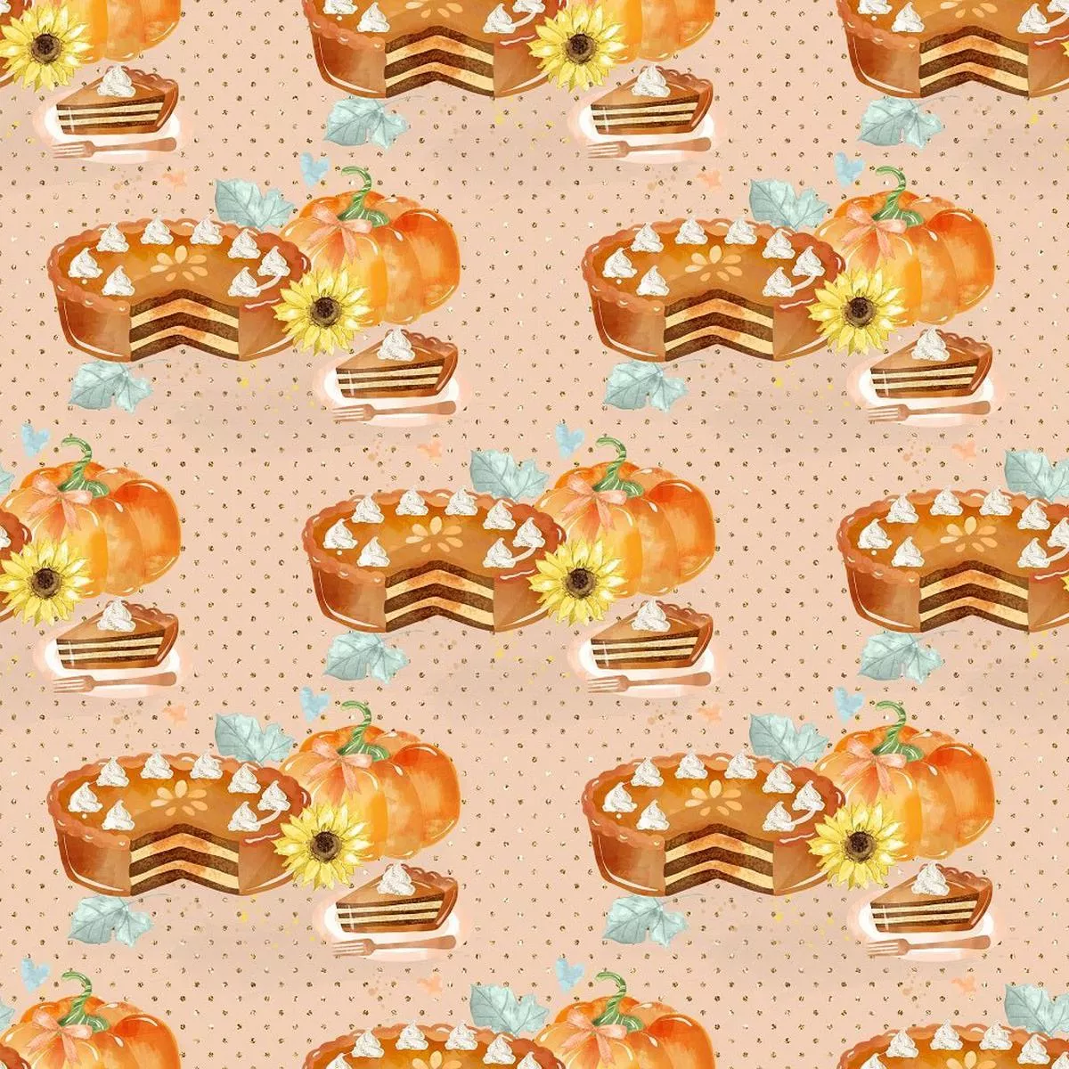 pumpkin-pie-fabric-tan Pumpkin Pie Fabric – Tan