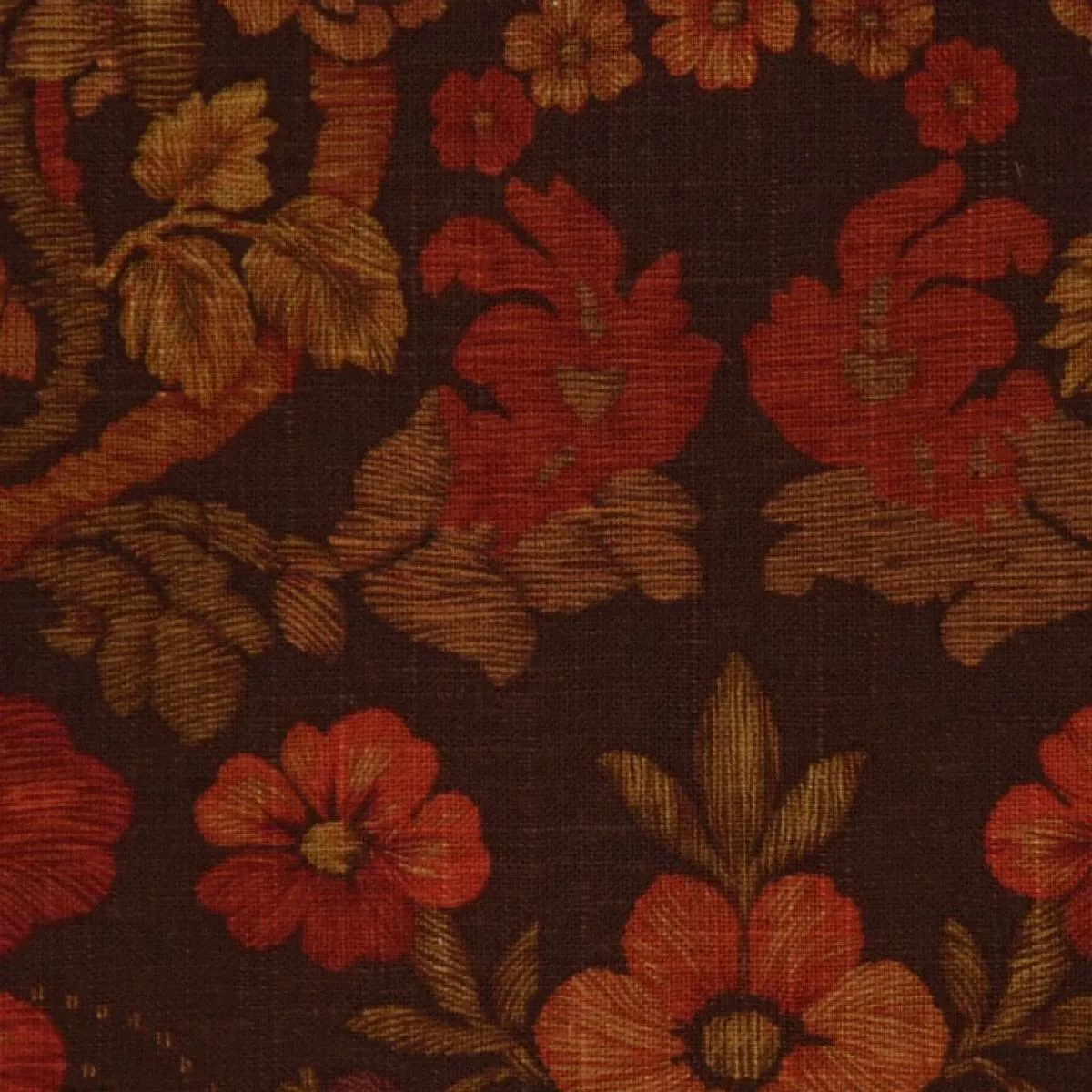 PUZZLE WALNUT/RED RM Coco Fabric