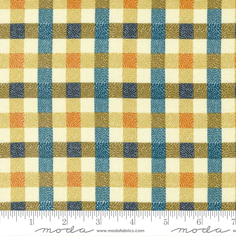 Quaint Cottage Pond Twisted Check Yardage by Gingiber for Moda Fabrics