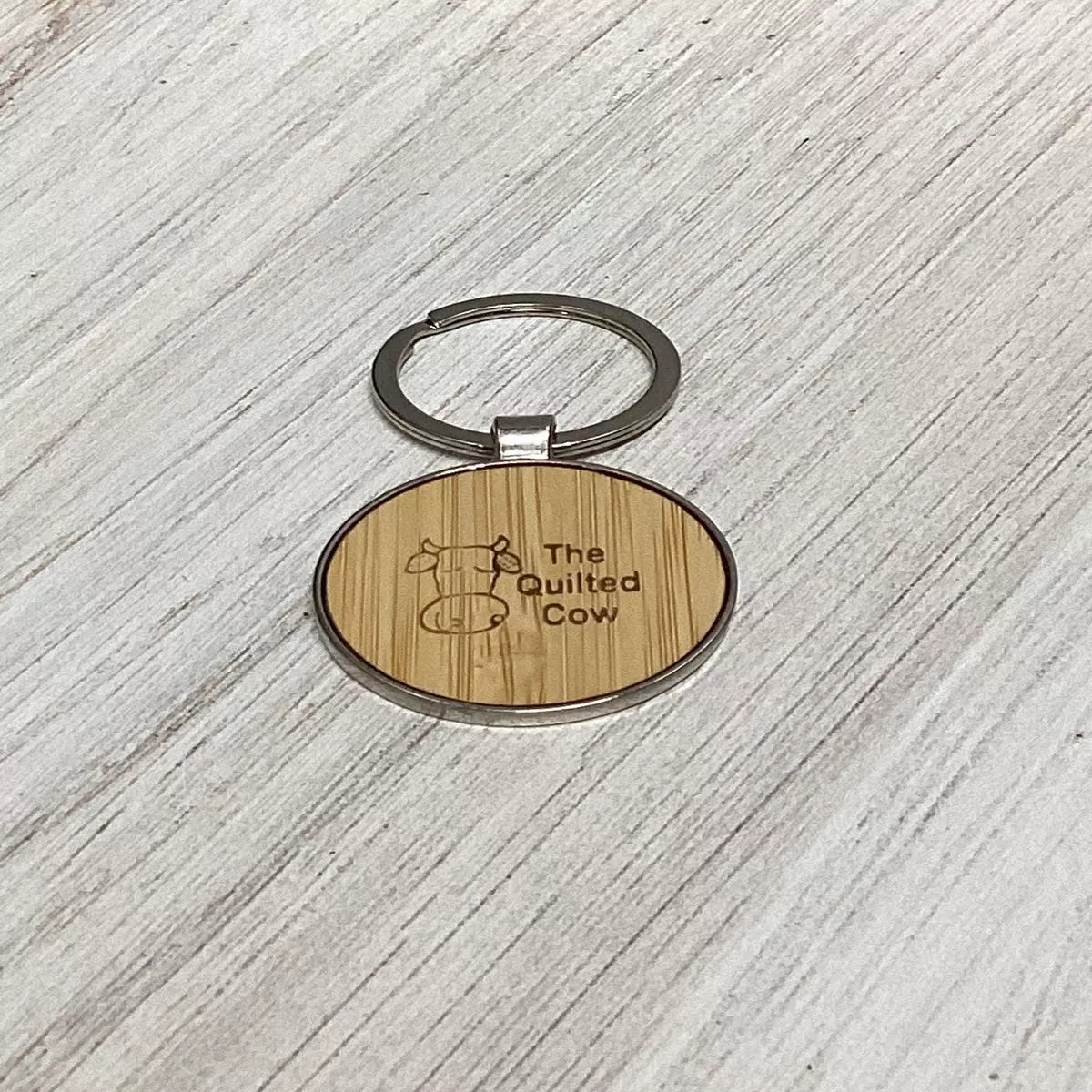 Quilted Cow-Key Chain