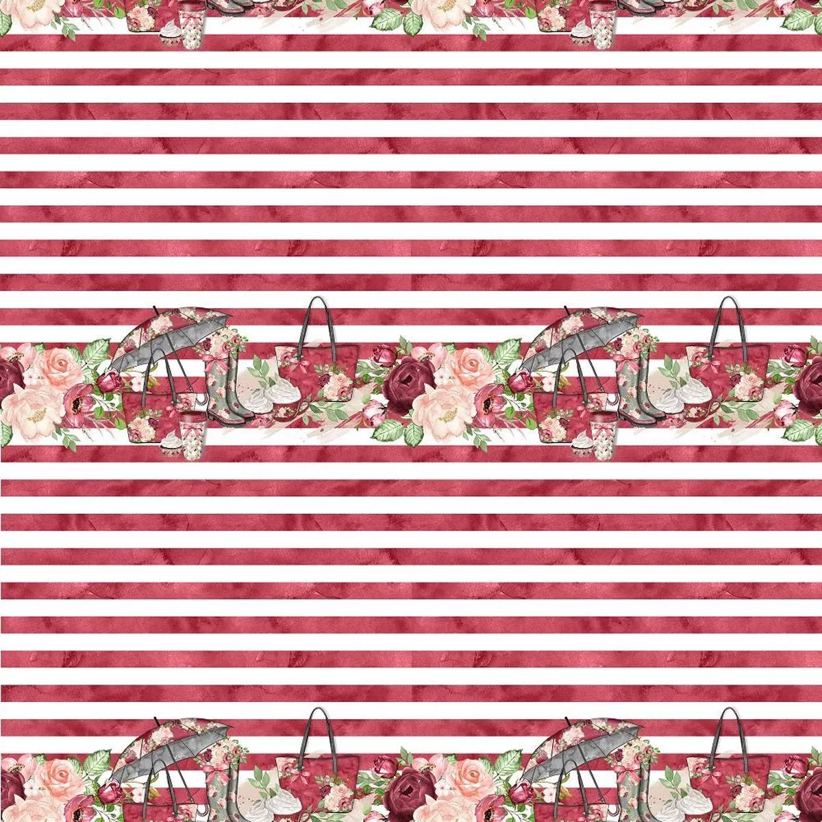 rain-romance-stripes-fabric-burgundy Rain Romance Stripes Fabric – Burgundy