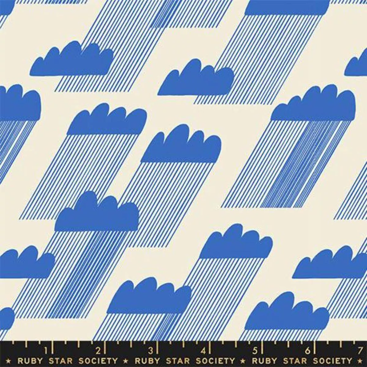 Rainclouds Royal Blue by Ruby Star Society