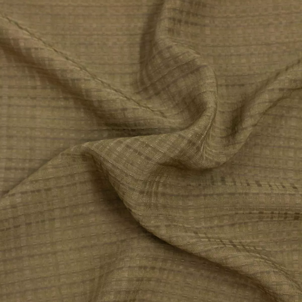 ramin-olive-green-check-viscose-fabric Ramin Olive Green Check Viscose Fabric