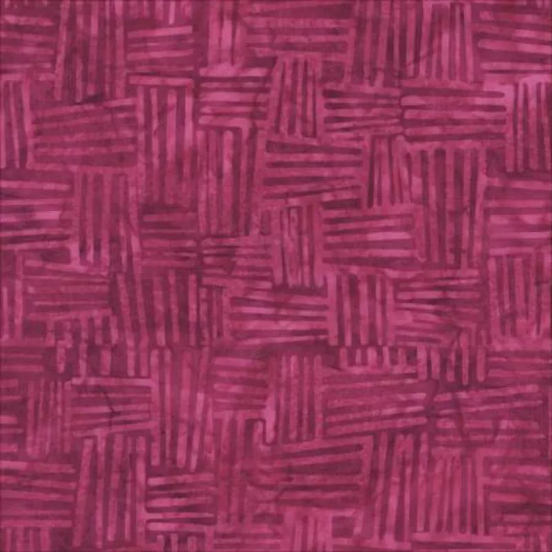 Raspberry Weave Batik Fabric