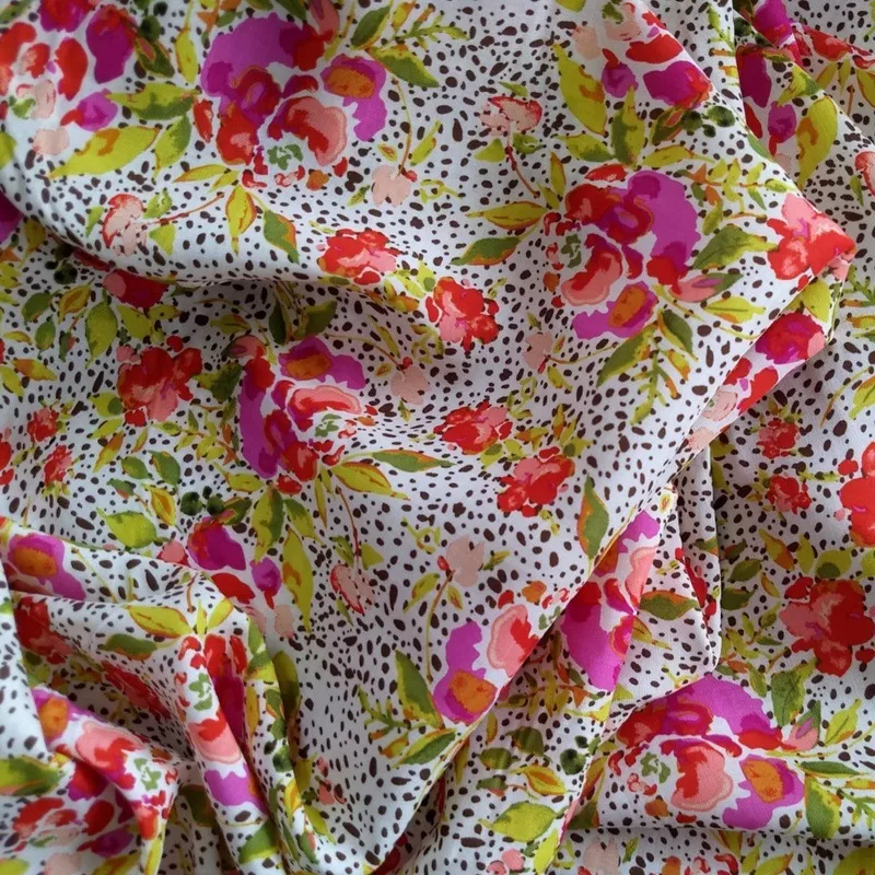 rayon-challis-rosey Rayon Challis / Rosey