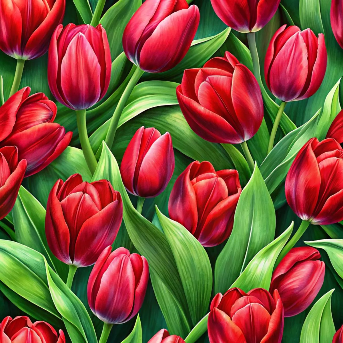 Realistic Flowers Pattern 26 Quilting Cotton Fabric