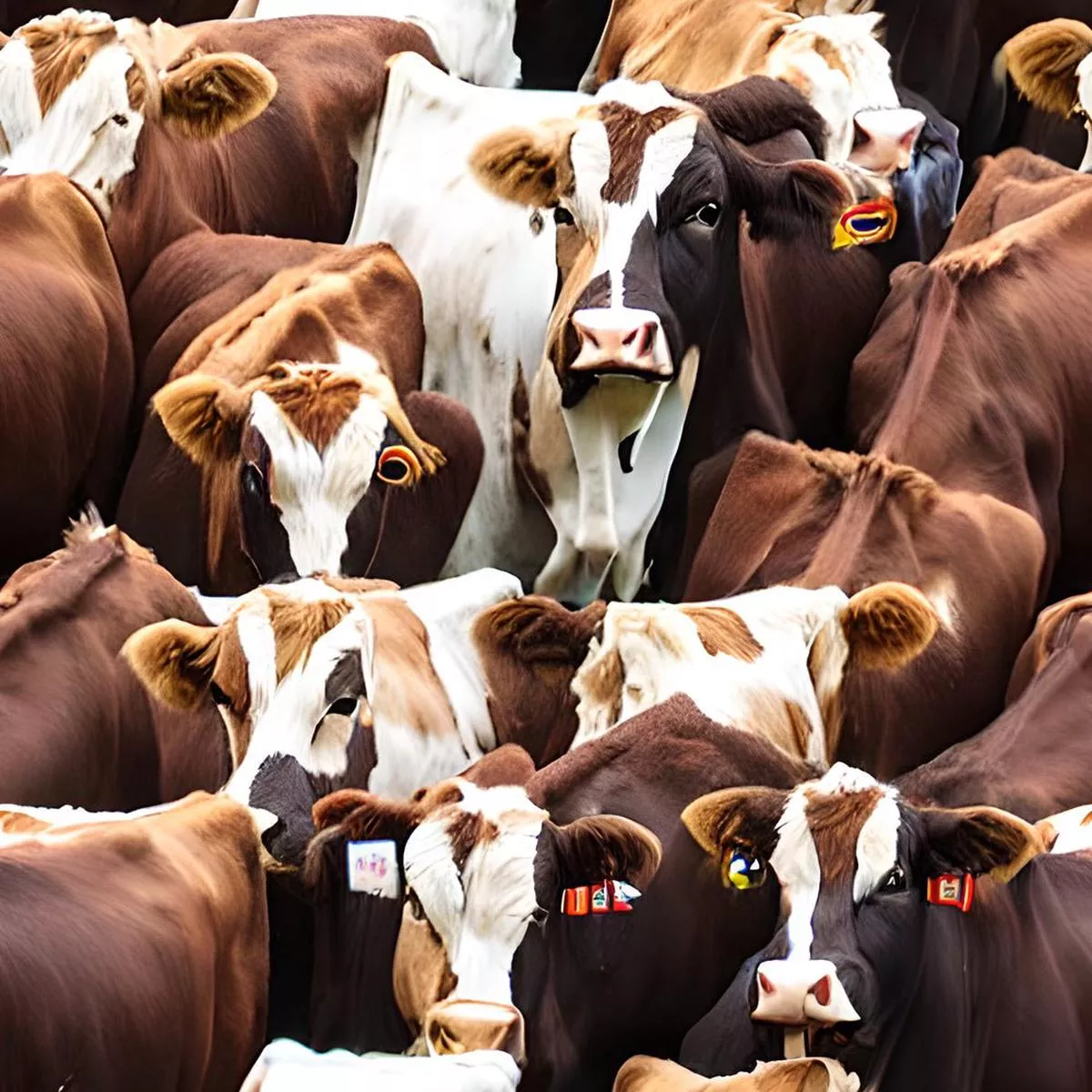 realistic-packed-cows-pattern-1-fabric Realistic Packed Cows Pattern #1 Fabric