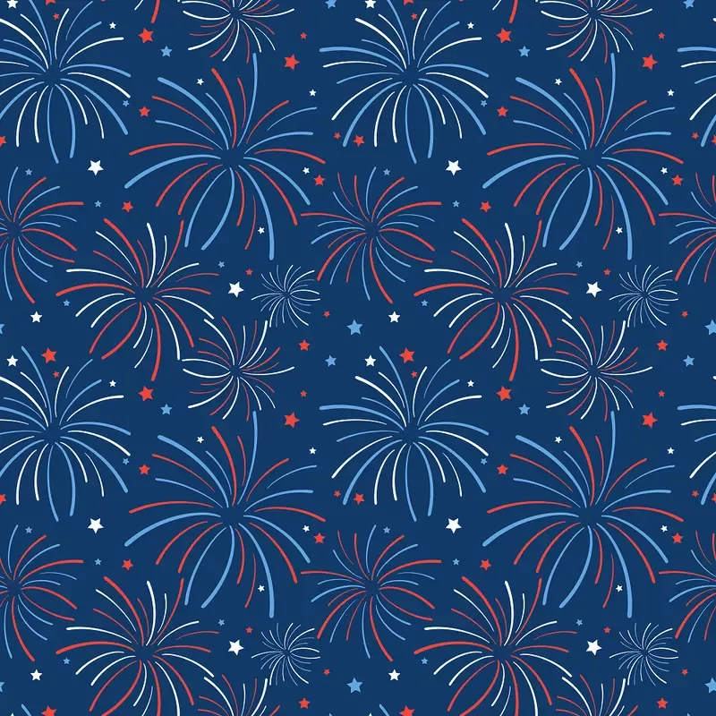 red-white-blue-firework-fabric-blue Red, White & Blue Firework Fabric – Blue