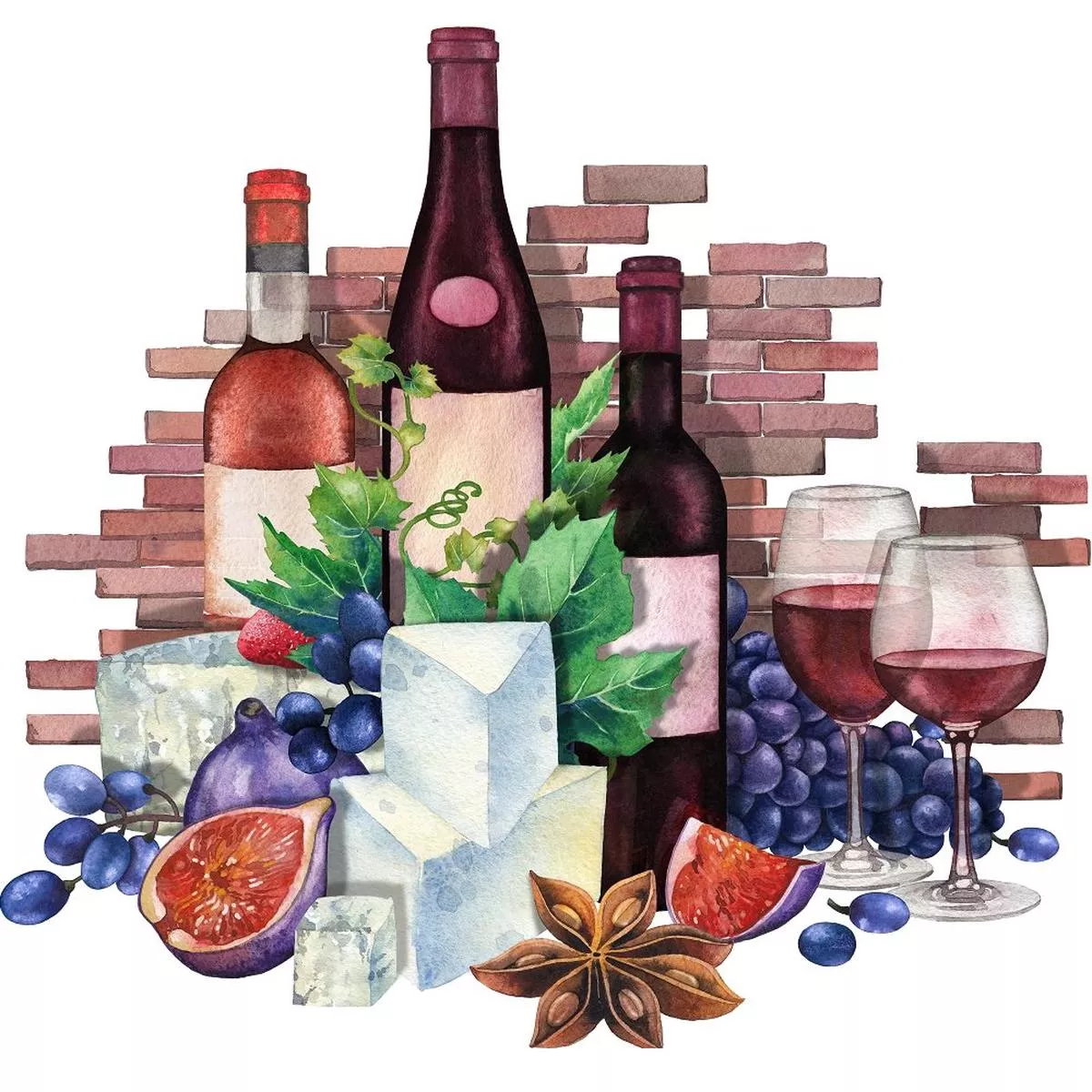 red-wine-party-fabric-panel Red Wine Party Fabric Panel