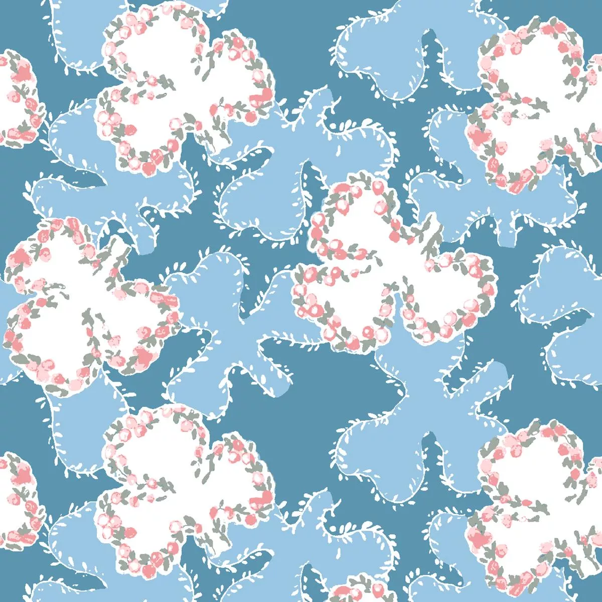 reine-on-blue-fabric Reine on Blue Fabric