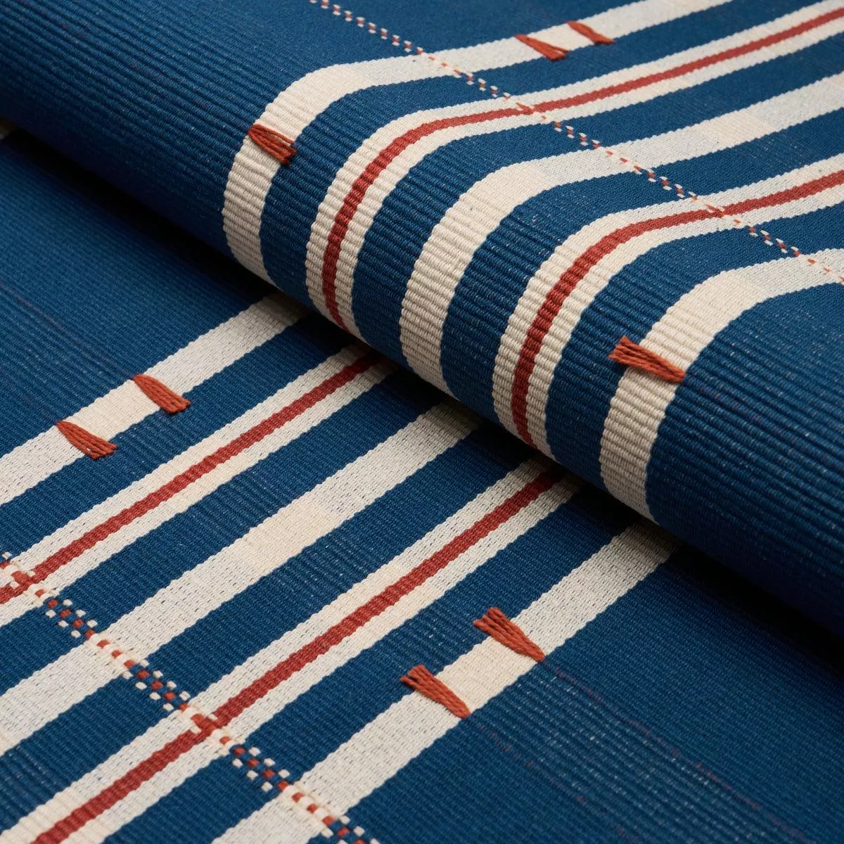 remmy-hand-woven-stripe-indigo-fabric Remmy Hand Woven Stripe Indigo Fabric