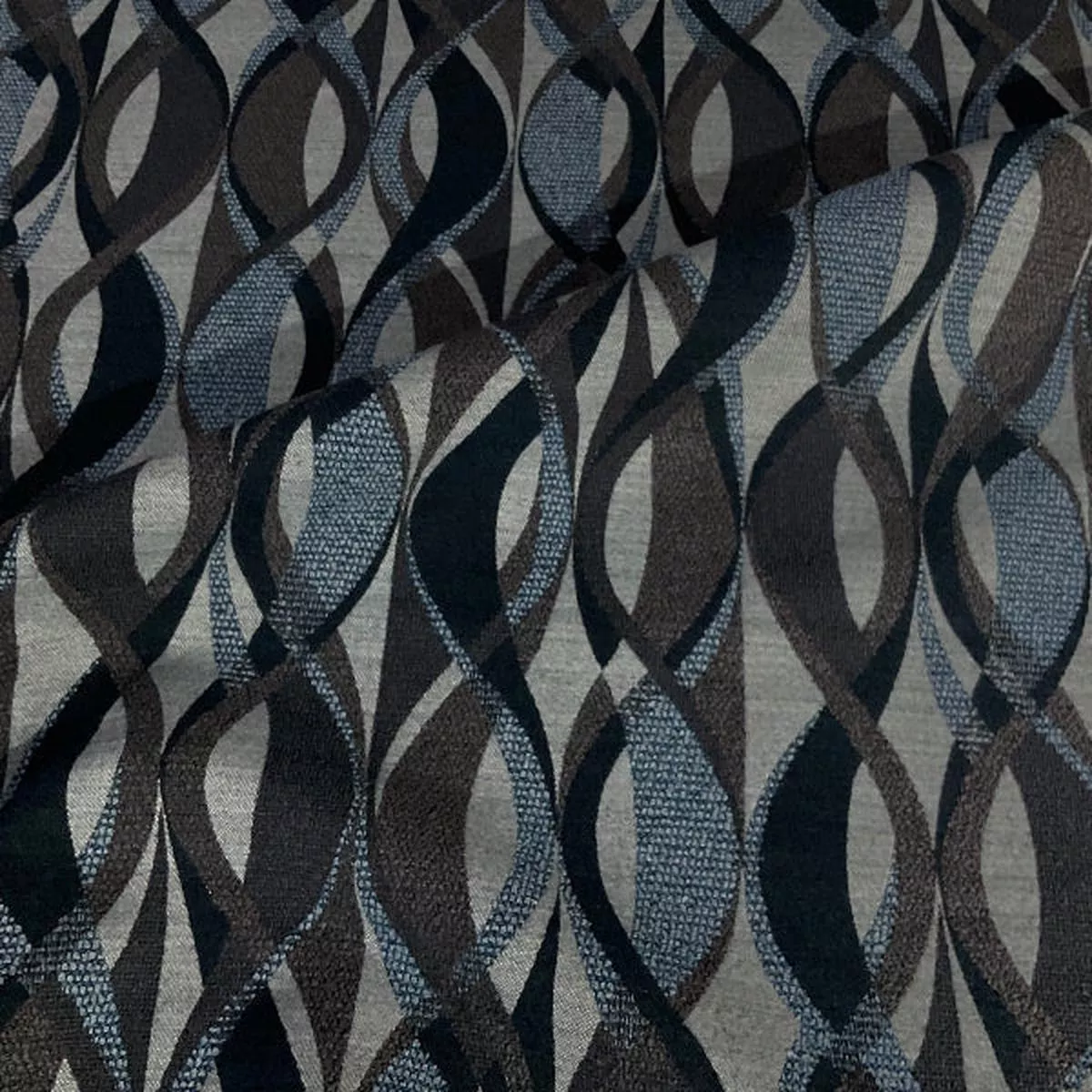 Remnant of Designtex Flow Dive Blue Upholstery Fabric