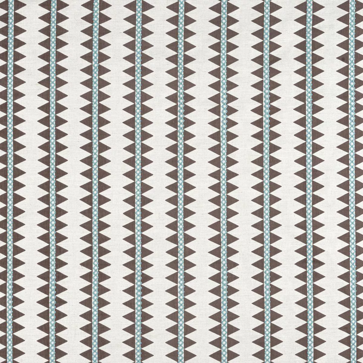 reno-stripe-embroidery-brown-fabric Reno Stripe Embroidery Brown Fabric
