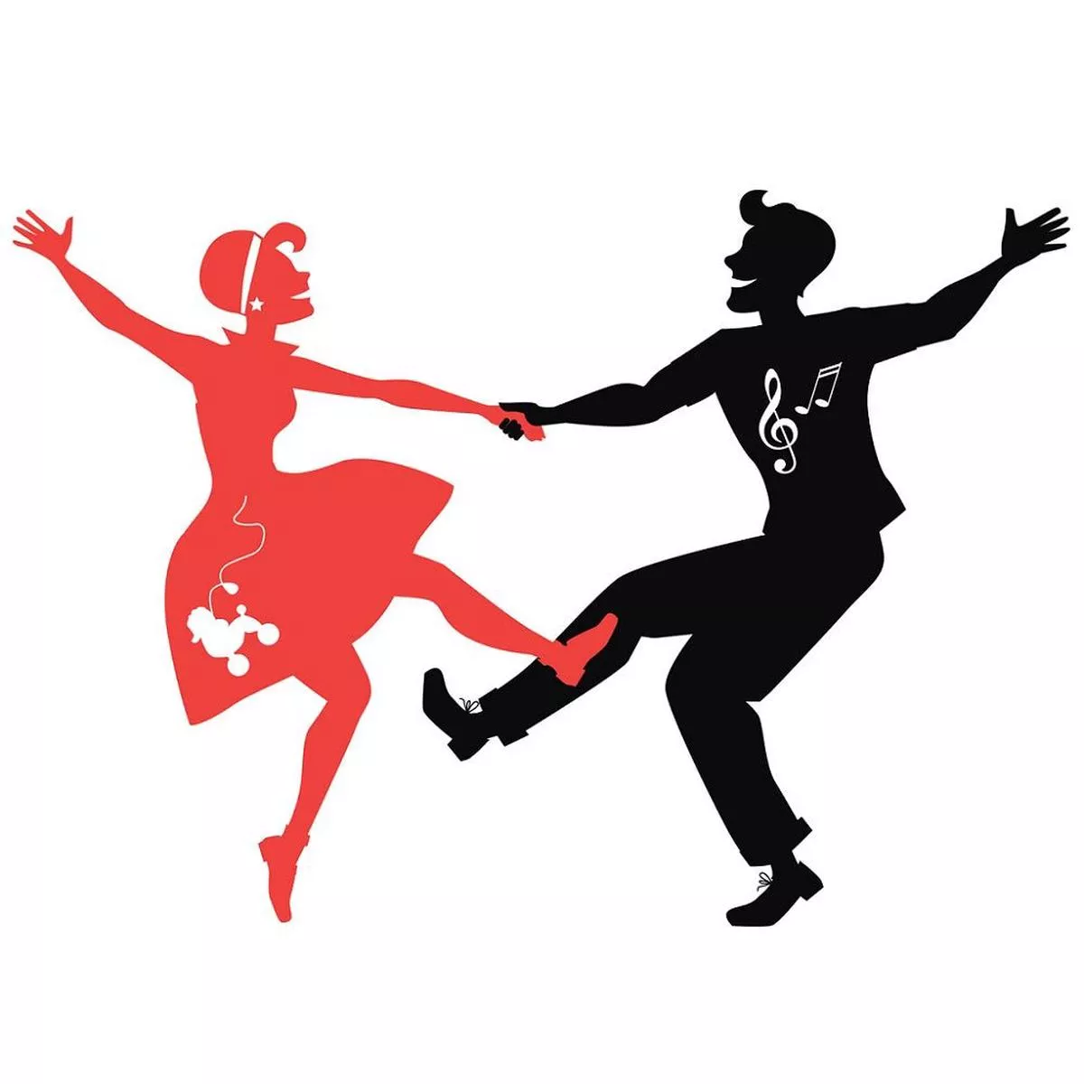 retro-1950s-couple-dancing-fabric-panel Retro 1950s Couple Dancing Fabric Panel