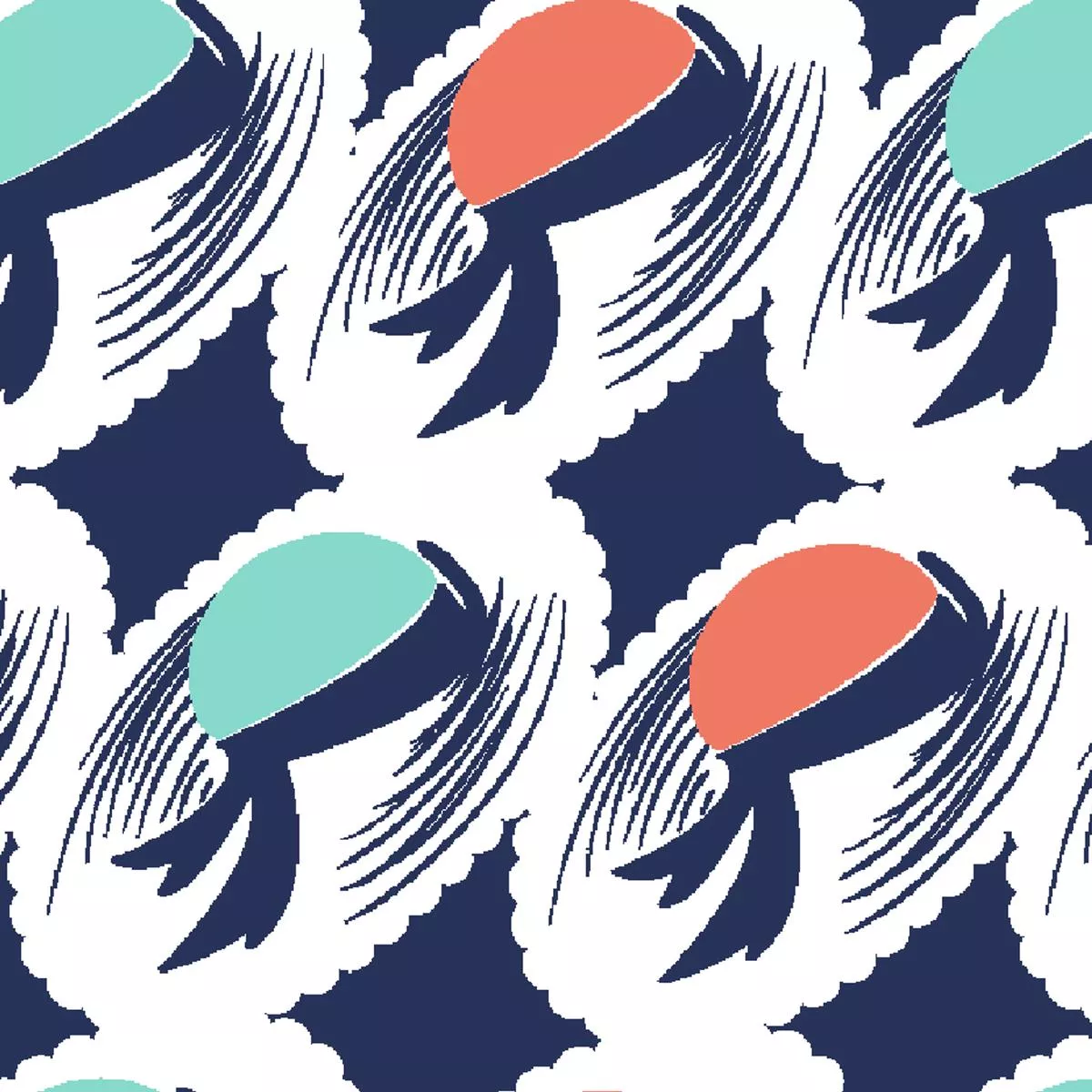 retro-bait-deep-navy-fabric Retro Bait, Deep Navy Fabric