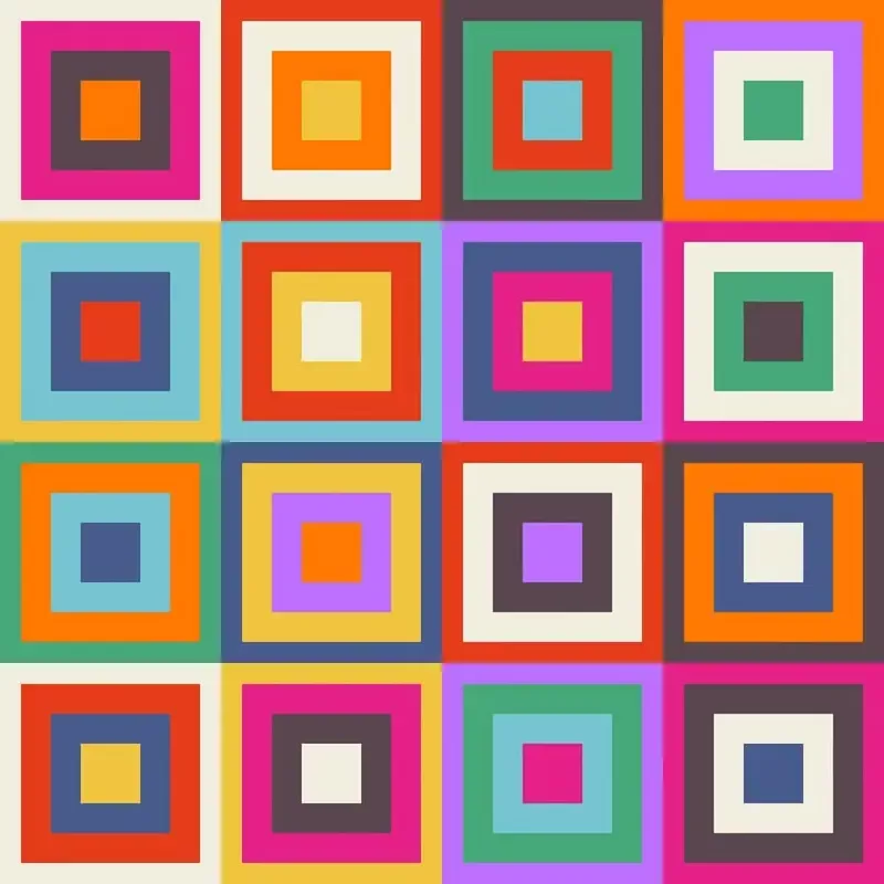 retro-geometric-checkered-pattern-4-fabric Retro Geometric Checkered Pattern #4 Fabric