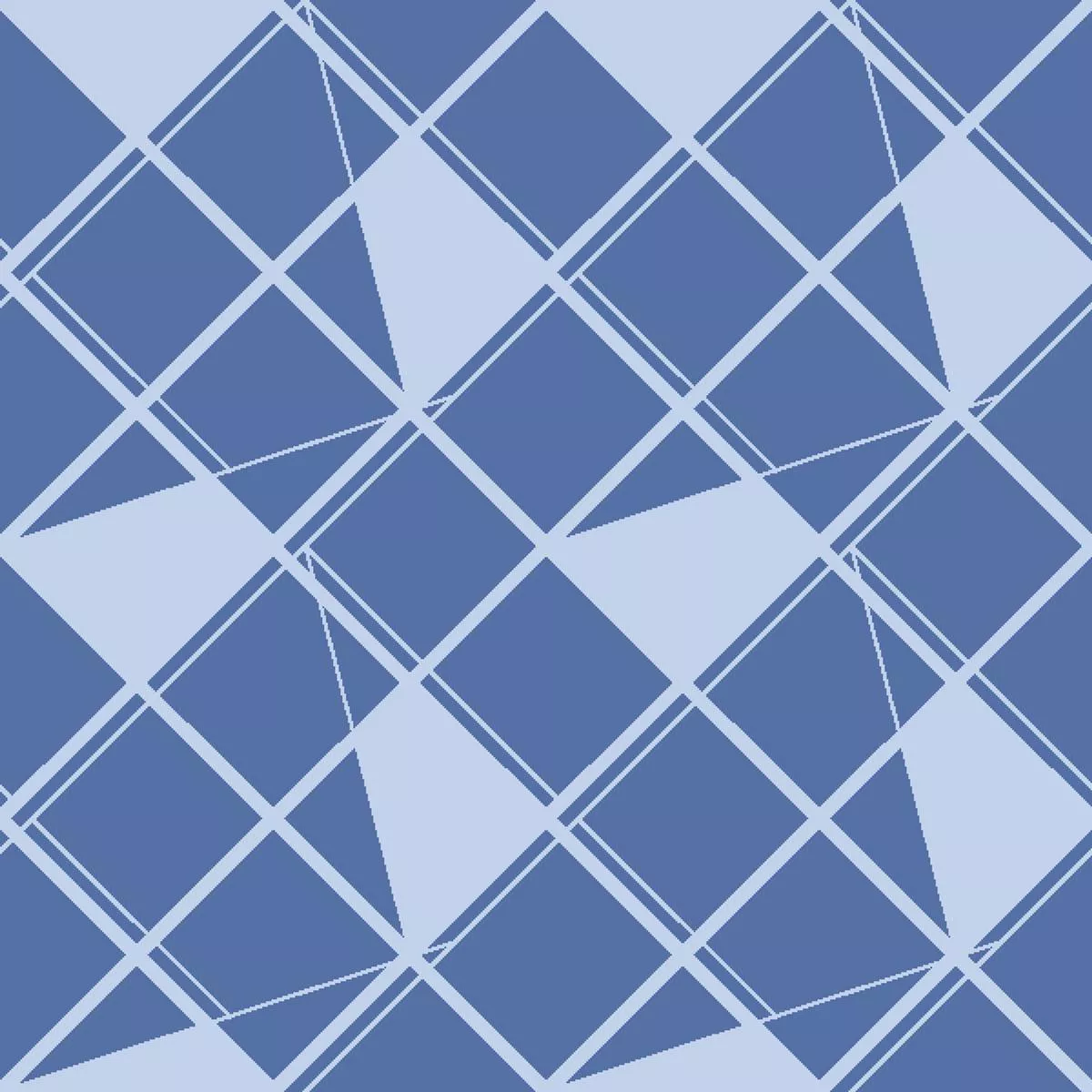 Retro Lattice – Blue Diamond Fabric