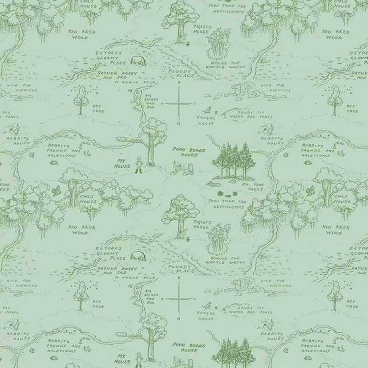 riley-blake-c17001-green Riley Blake – C17001 Green