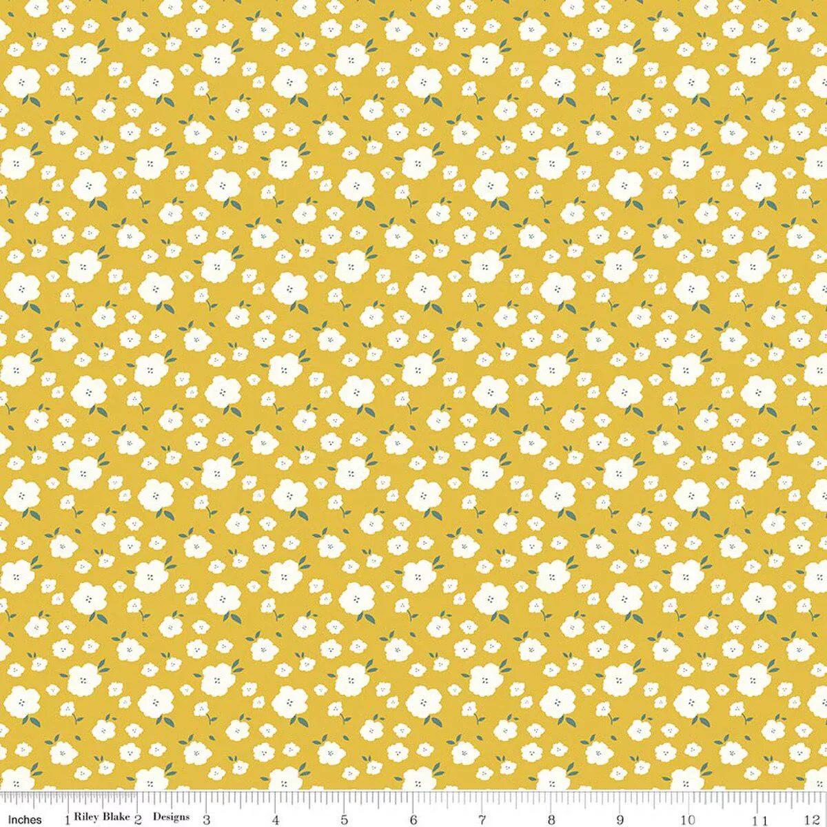riley-blake-serendipity-2-flower-bed-golden-c17301 Riley Blake – Serendipity 2 Flower Bed Golden – C17301