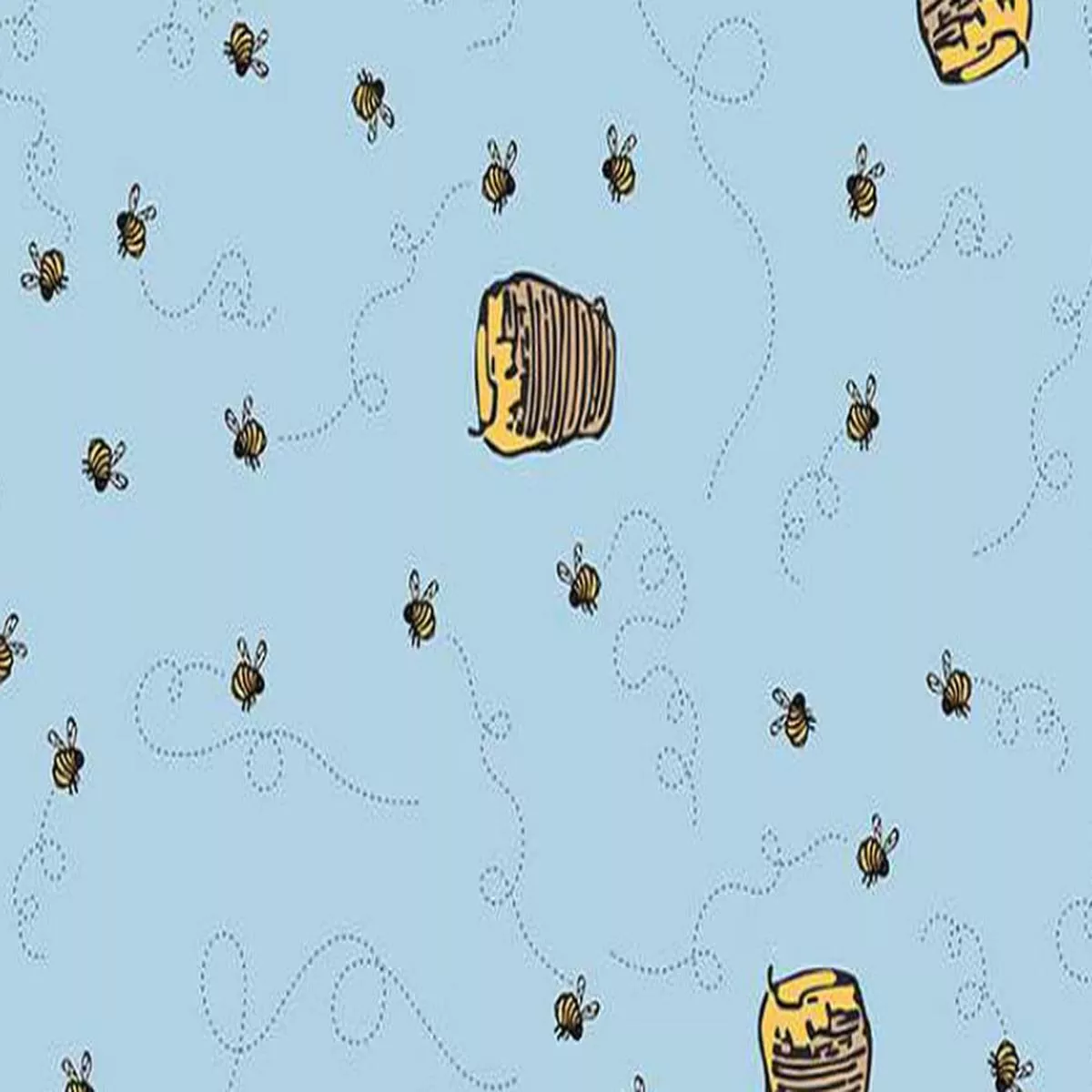 riley-blake-winnie-pooh-bees-blue Riley Blake – Winnie the Pooh – Bees Blue