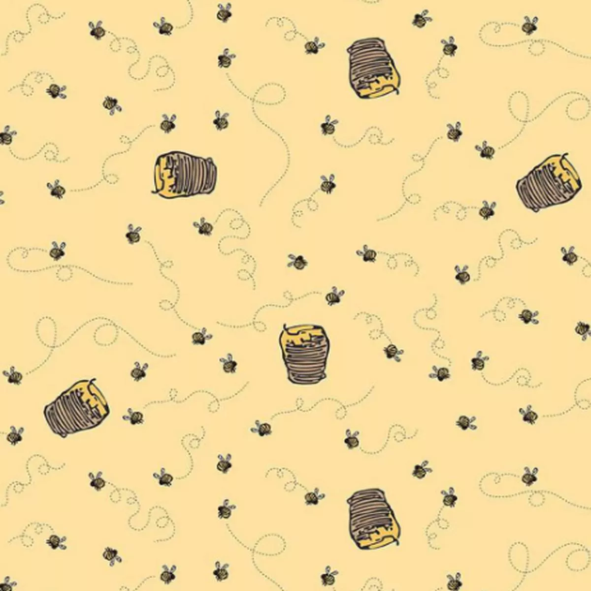 riley-blake-winnie-pooh-bees-sunshine Riley Blake – Winnie the Pooh – Bees Sunshine