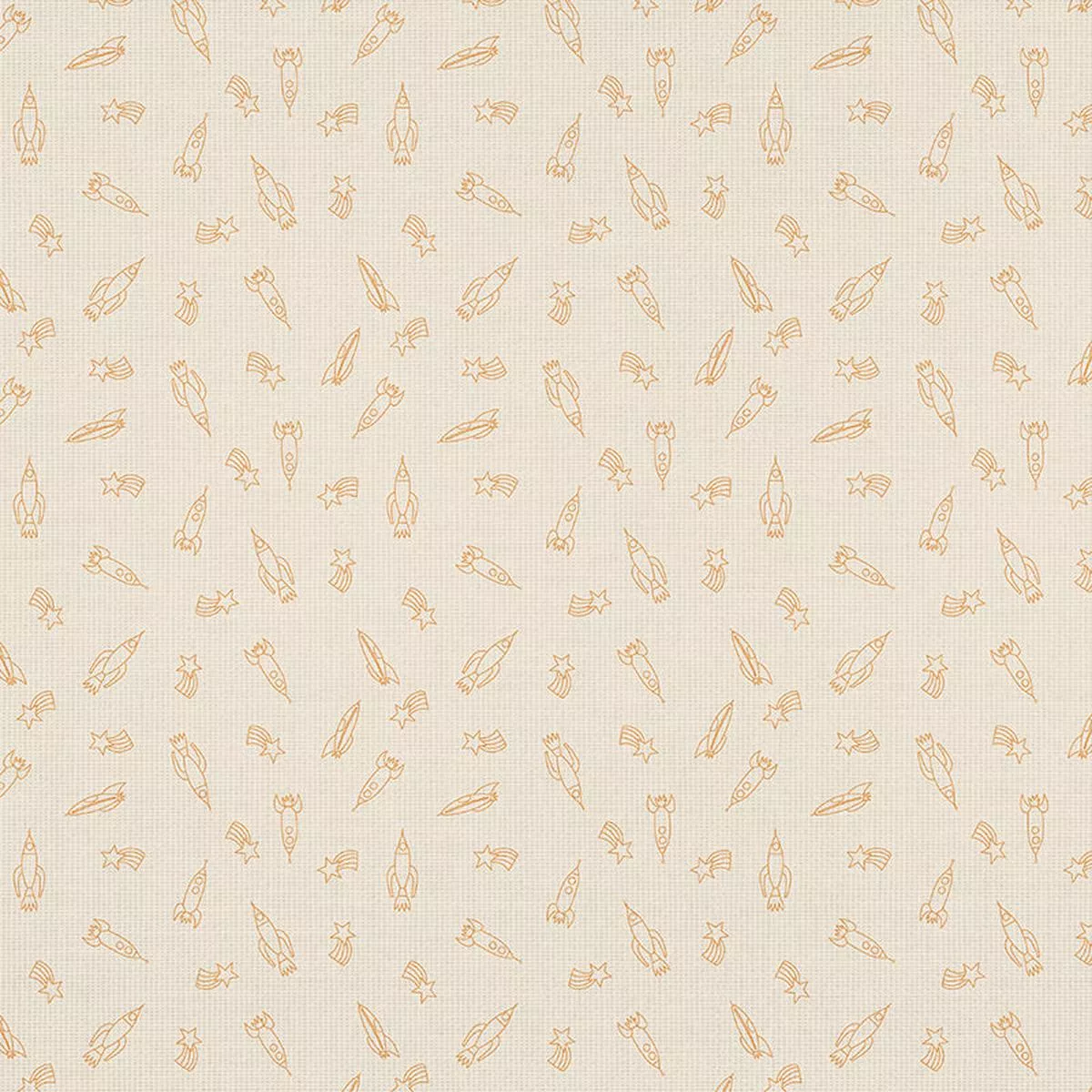 Rocket Ship Toss – Gold – Double Gauze