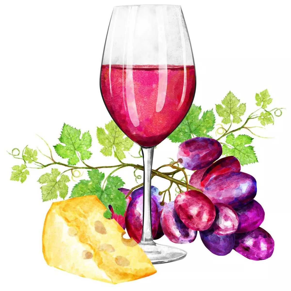 rose-wine-scene-3-fabric-panel Rose and Wine Scene #3 Fabric Panel