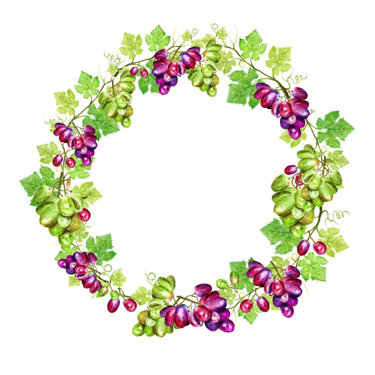 rose-wine-wreath-fabric-panel Rose and Wine Wreath Fabric Panel