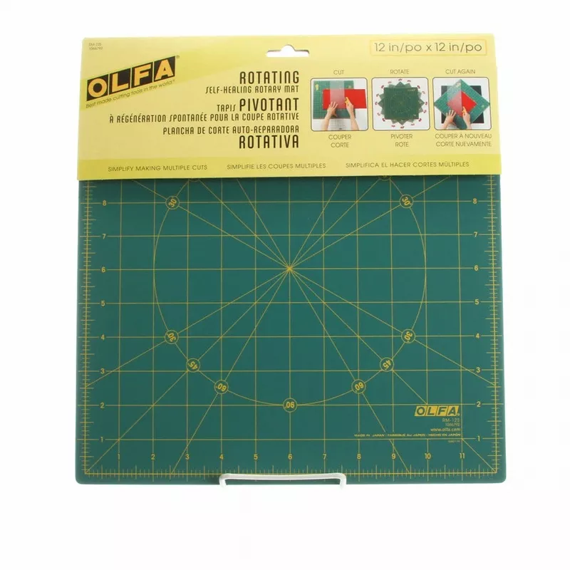 rotating-square-cutting-mat-12in-rm-12ssku-5570 Rotating Square Cutting Mat 12in RM-12SSku: 5570