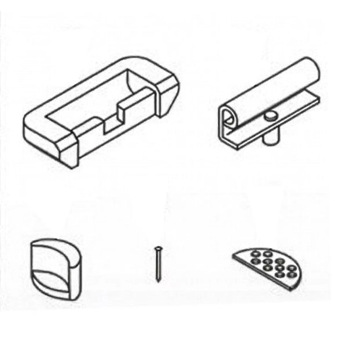 Rubber Hinge Assembly, Juki #40137214