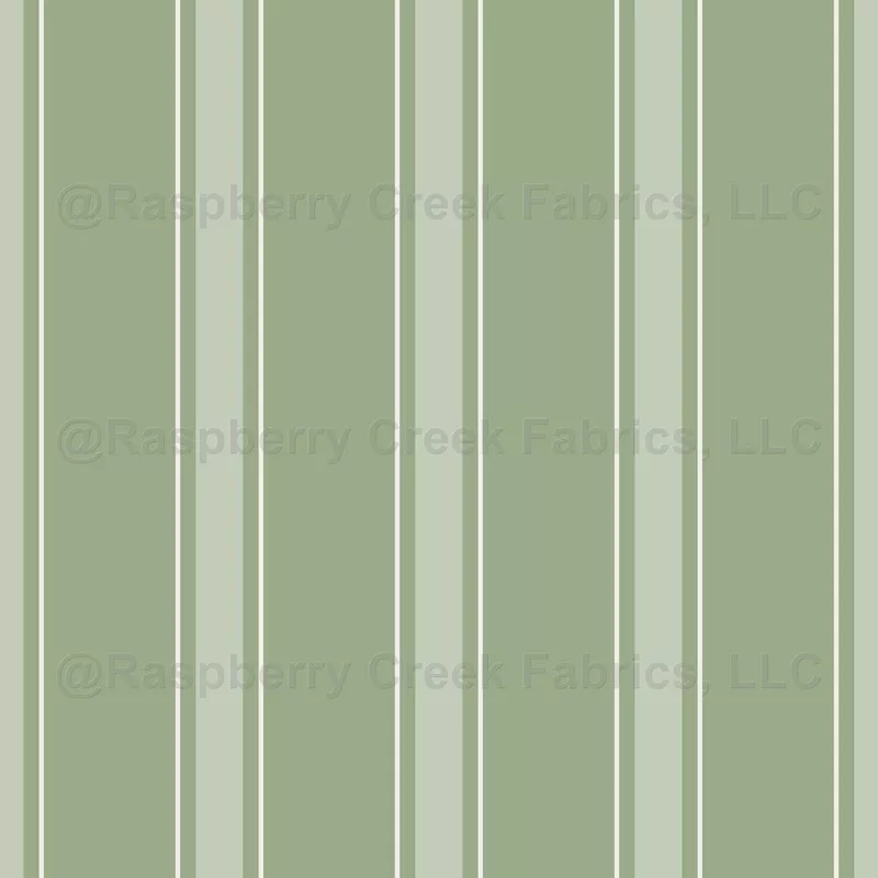 Sage Green & Light Gray Green Stripes