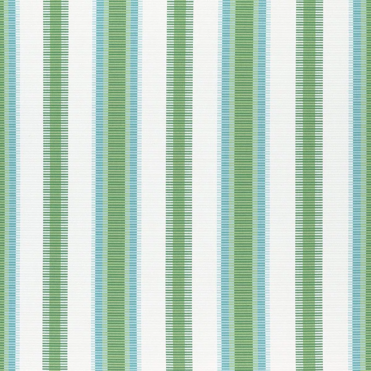 Samba Stripe Kelly Green and Pool Fabric