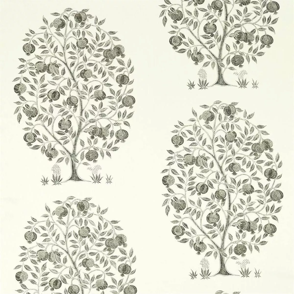 sanderson-anaar-tree-fabric-leaves-trees-charcoal-dcef226630 SANDERSON Anaar Tree Fabric Leaves , Trees Charcoal – DCEF226630