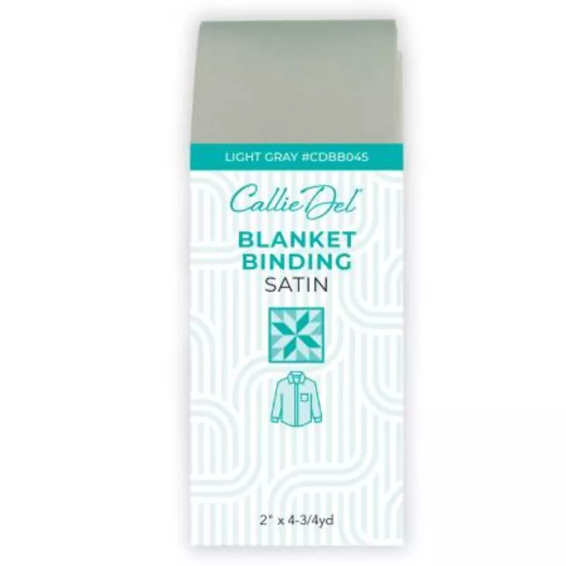 Satin Blanket Binding Light Gray 2in x 4-3/4yd