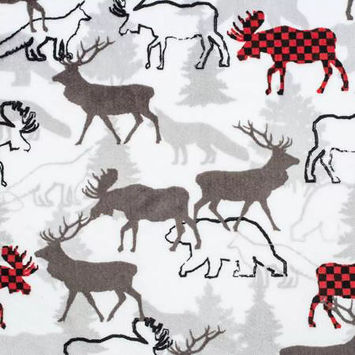 Scarlet Forest Park Digital – Shannon Fabrics Cuddle Minky