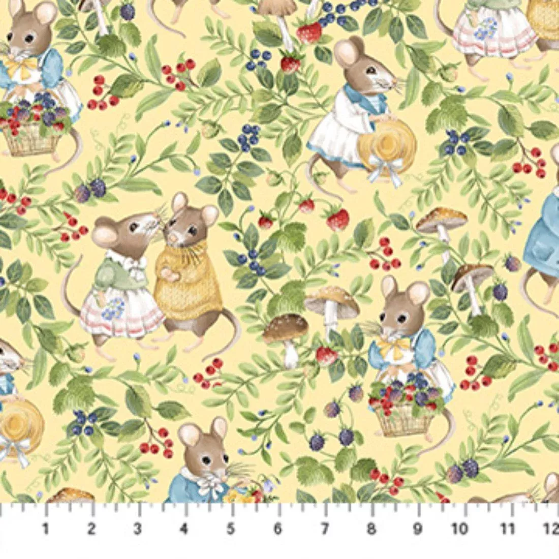 scenic-mice-yellow-multi-by-deborah-edwards Scenic Mice Yellow Multi by Deborah Edwards