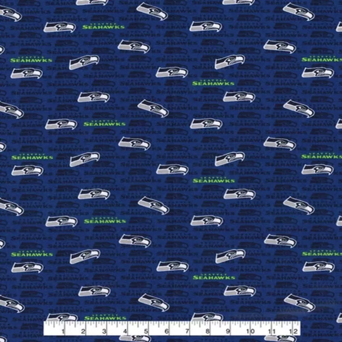 Seahawks Mini Print Cotton Fabric