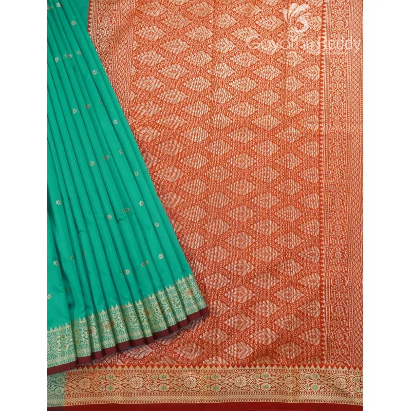 semi-katan-saree-skn131 SEMI KATAN SAREE-SKN131