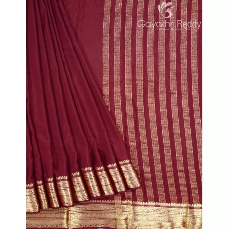 semi-mysore-crape-saree-smc390 SEMI MYSORE CRAPE SAREE-SMC390