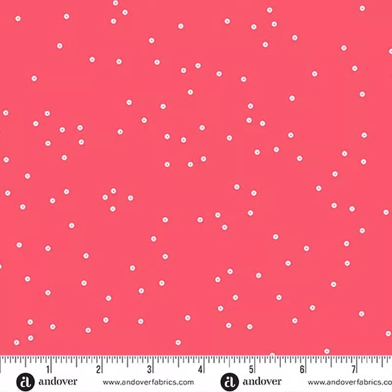 Sequin Quilt Fabric – Sequin Dot in Salmon – A-1371-O2