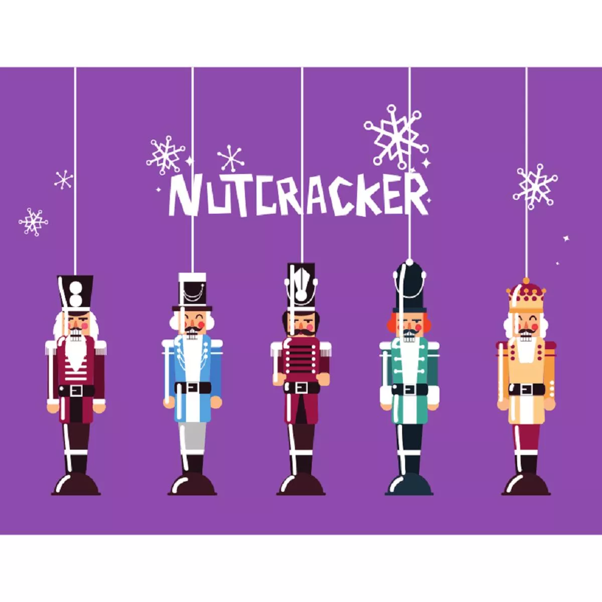 set-nutcrackers-fabric-panel-purple Set Of Nutcrackers Fabric Panel – Purple