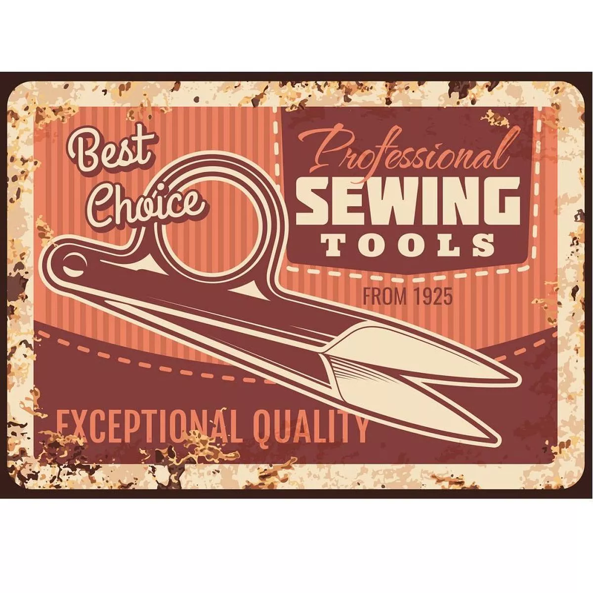 sewing-tools-retro-sign-fabric-panel Sewing Tools Retro Sign Fabric Panel