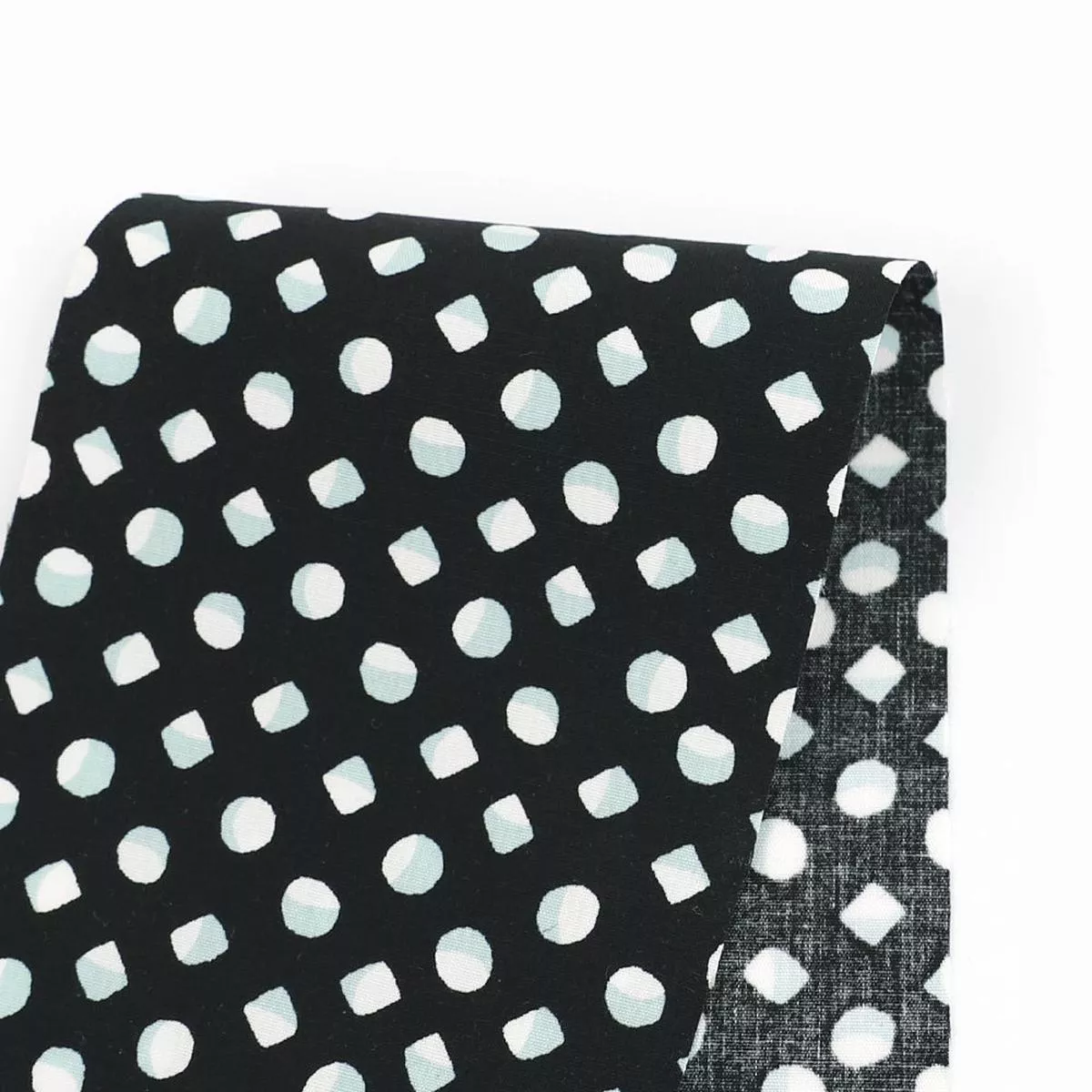 Shadow Shapes Stretch Cotton Poplin – Black