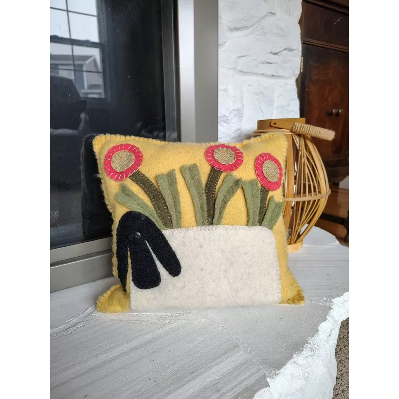 Sheep Pillow – Completed Piece