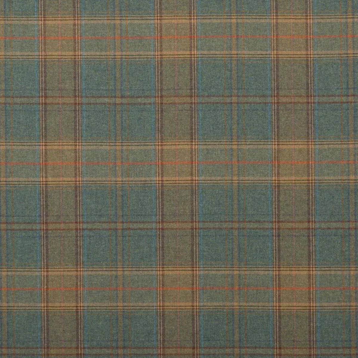 Shetland Plaid Teal Fabric