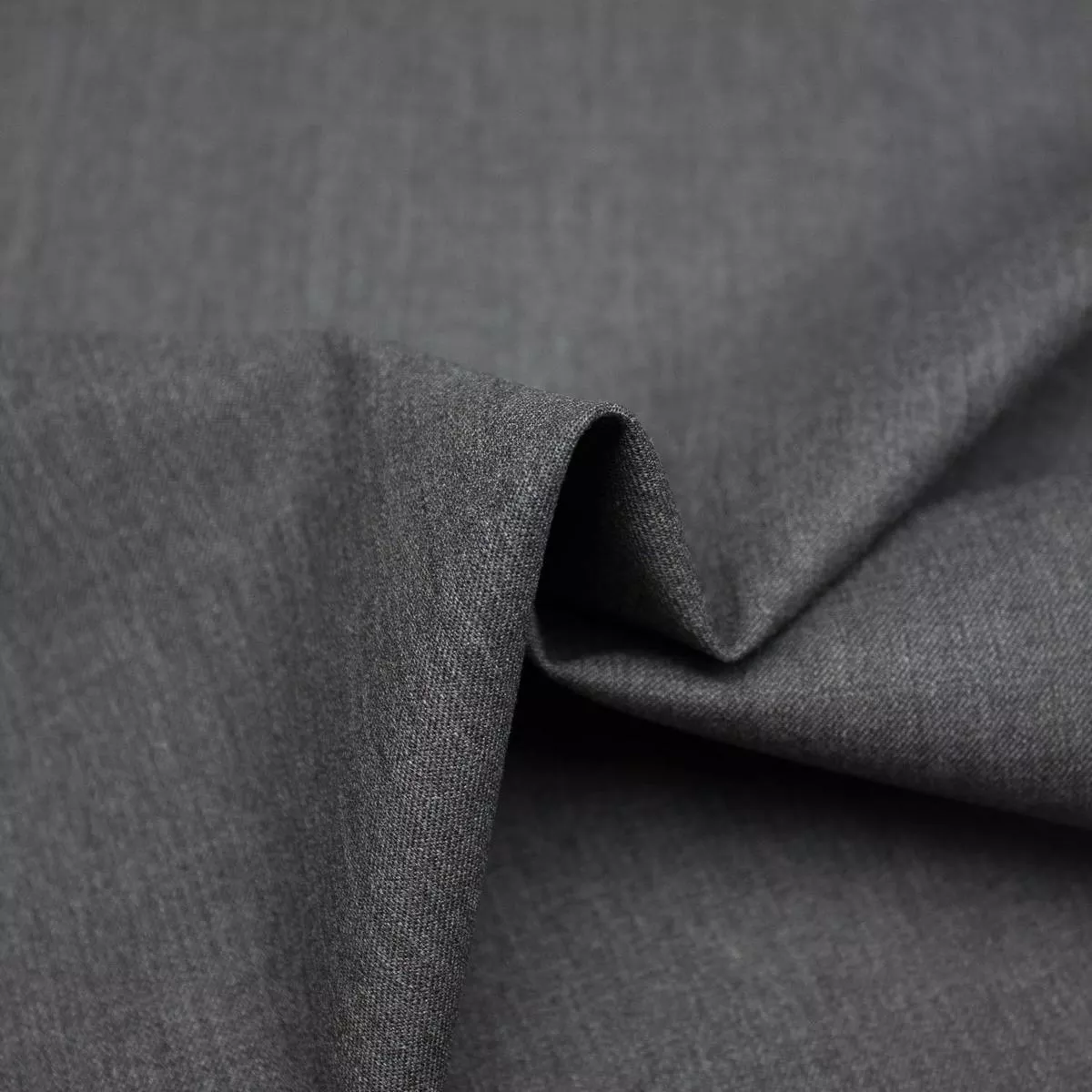 Simra Grey Virgin Wool Suiting Fabric