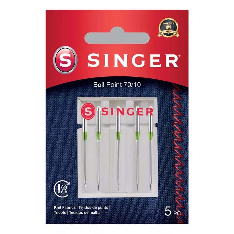 singer-ball-point-needles-size-70-10-5-pack SINGER Ball Point Needles Size 70/10 5 Pack