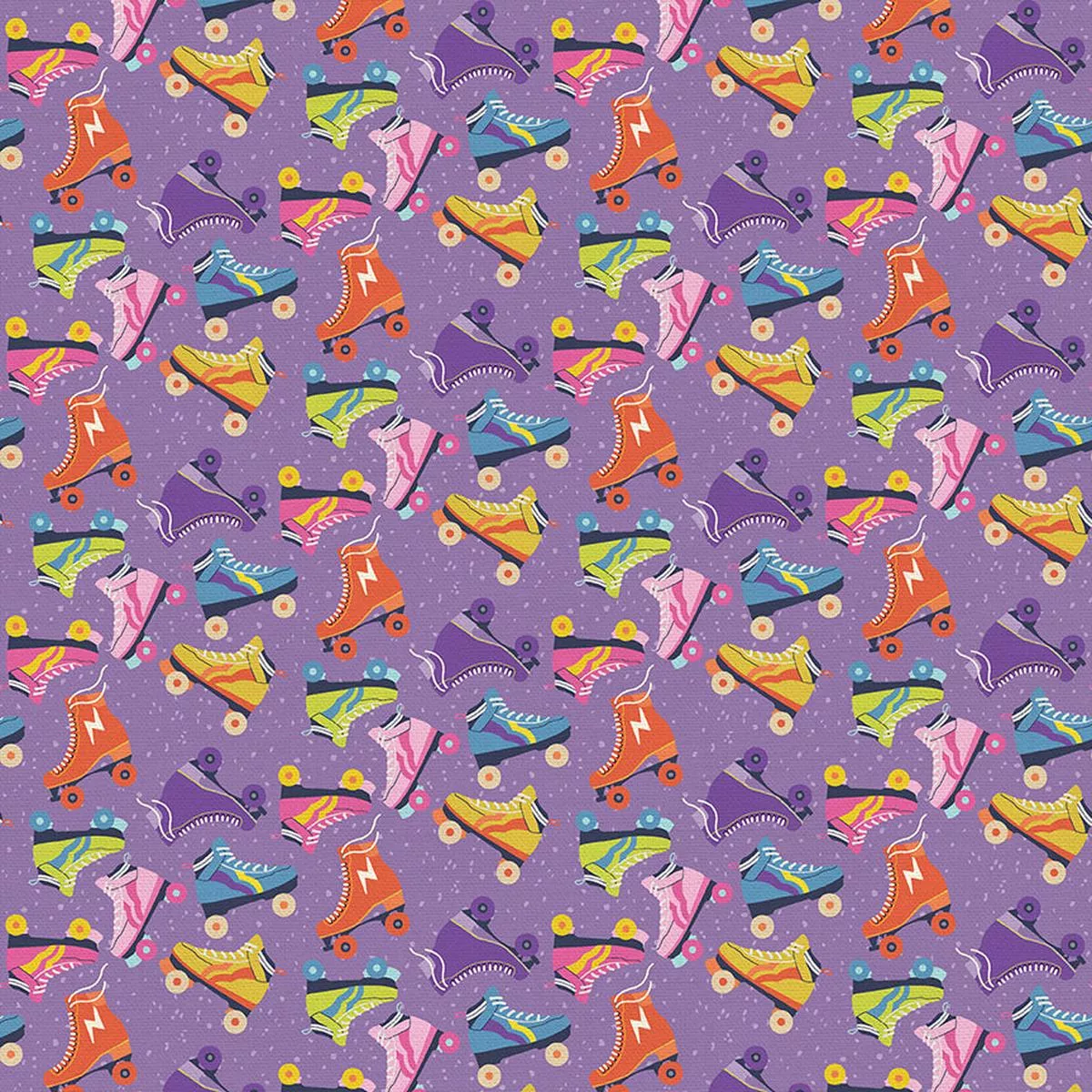 Skate Toss – Purple – Quilting Cotton