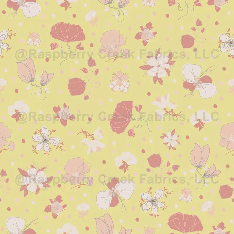 sketched-flowers-on-yellow Sketched Flowers on Yellow